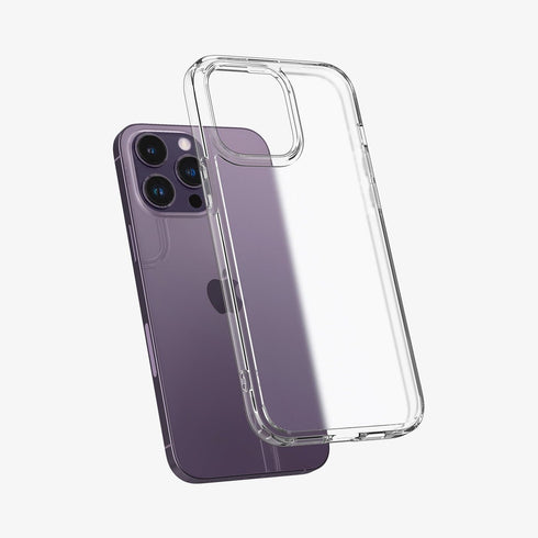 ACS04823 - iPhone 14 Pro Max Case Ultra Hybrid in frost clear showing the back